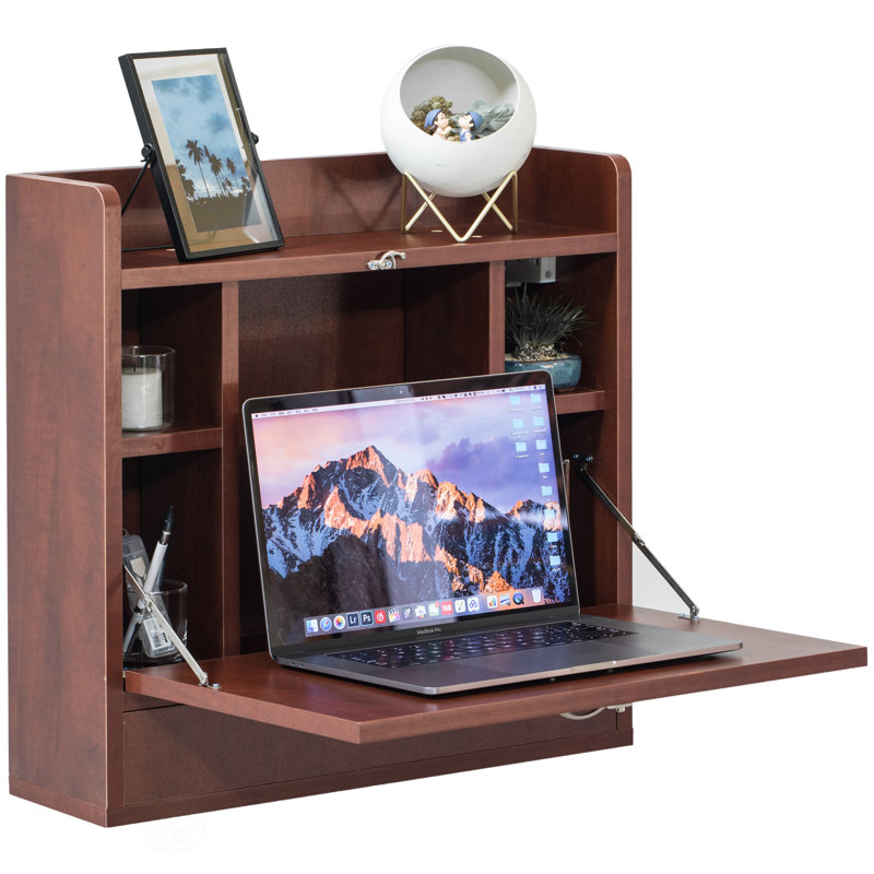 Bureau flottant Kamry, Marron