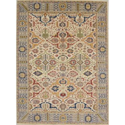 Clearance One-of-a-Kind Rectangle 9' X 12'2" Hand Knotted Area Rug
