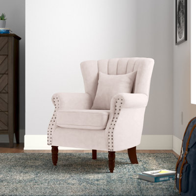 Johnathan 29'' Wide Velvet Wingback Chair