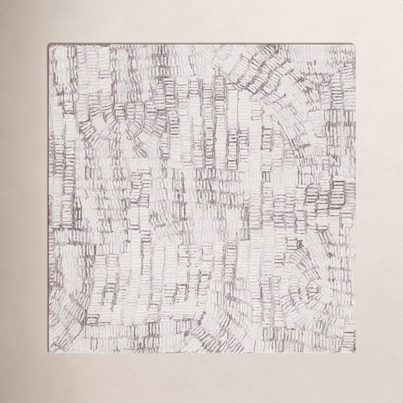 Ashwin Hand Tufted Abstract Indoor Rug, Square 6'