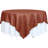 90"X90" Accordion Crinkle Taffeta Table Overlay - Terracotta - Perfect For Wedding, Party, Event, Banquet, And Decoration - Excellence Class And Vibrancy - Imperial Luster And Upscale Loo