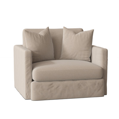 Fauteuil à housse de coussin de 47 po de large Hartig