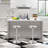 Silvia Swivel Adjustable Height Counter Stool with Metal Frame