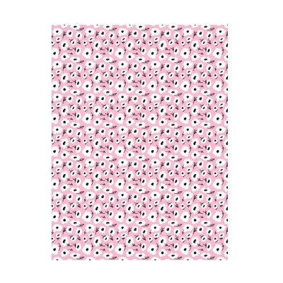 Caislin, fleurs mignonnes sur fond rose