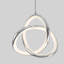 Luminaire suspendu moderne à 3 lumières DEL Wrought Studio ™ Junayed, chrome