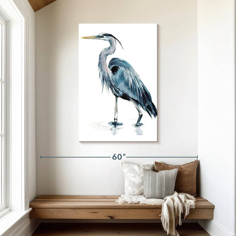 Brampt Blue Blue Heron II, 45" H x 30" W