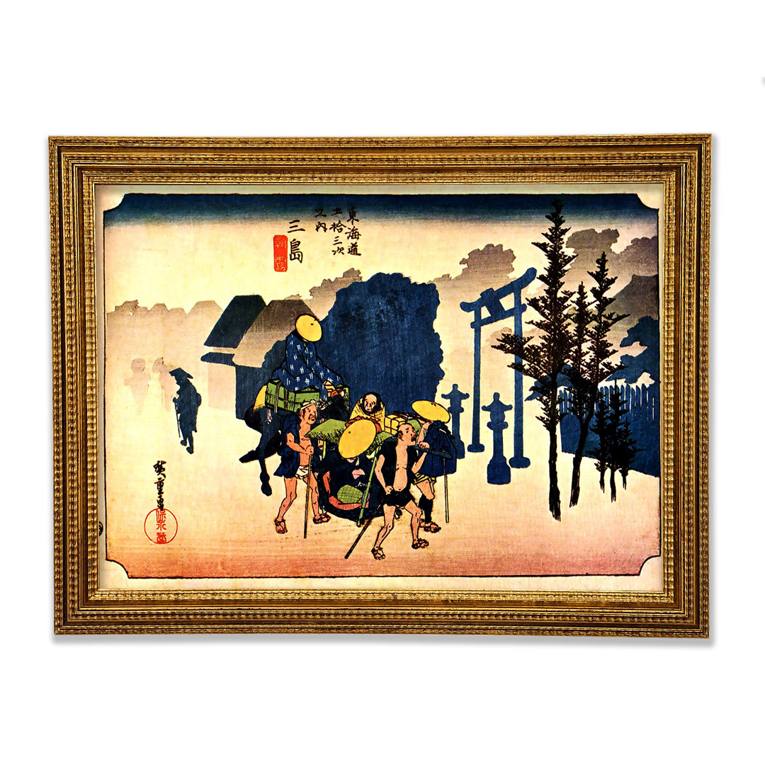 Dawn Mist von Hiroshige - Einzelne Bilderrahmen Kunstdrucke