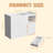 45.3'' Dresser for Bedroom with 4 Storage Drawers, Small Dresser Chest, Dresser for Closet with Wood Top, White