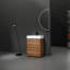Meuble-lavabo élégant avec lavabo simple et rangement spacieux, un mélange parfait de fonctionnalité et de design.-110488880