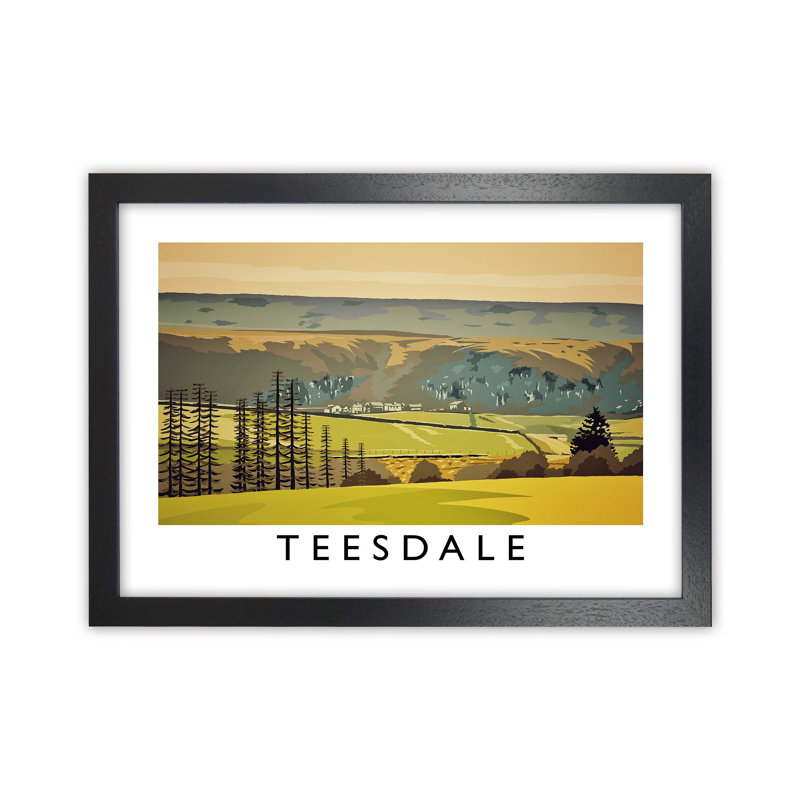 Teesdale by Richard O'Neill - Print, Black Framed, 64cm H x 88cm W x 3cm D