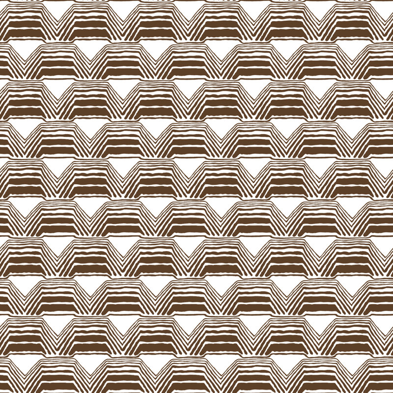 Origen Dos Dunas Geometric Wallpaper Roll, Ocre
