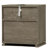 Sculptural Curved Drawer Two-drawer Nightstand with Open Shelf Built-in Outlets USB Type-C Charging Station-1296806514-1283965173