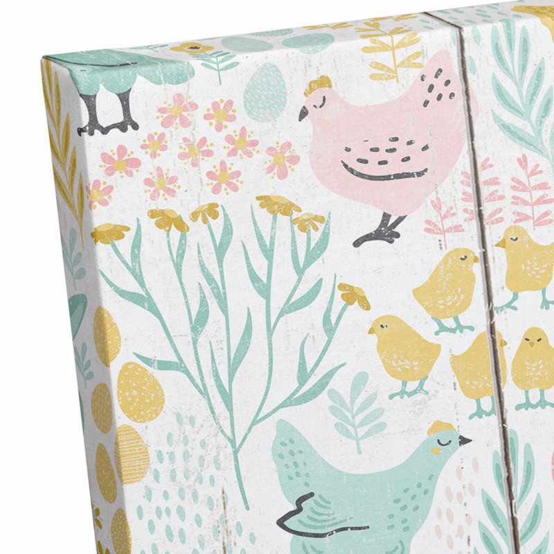Joyeuses Pâques fantaisie, reproduction sur toile