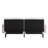 Upholstered Split Back Futon Sofa With Curved Arms And Solid Wood Legs-88754076