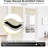 Magnetic Blackout Door Blinds, No Drill Roll Up French Door Curtain for Window, Thermal Insulated Light Blocking Shades for Sidelight Glass Window, 1 Panel-1739404965-1739404966