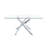 Virelli Cross-Base Glass Dining Table-286751196-321727479