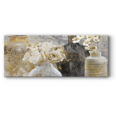 Toile tendue avec châssis Fleur Couture