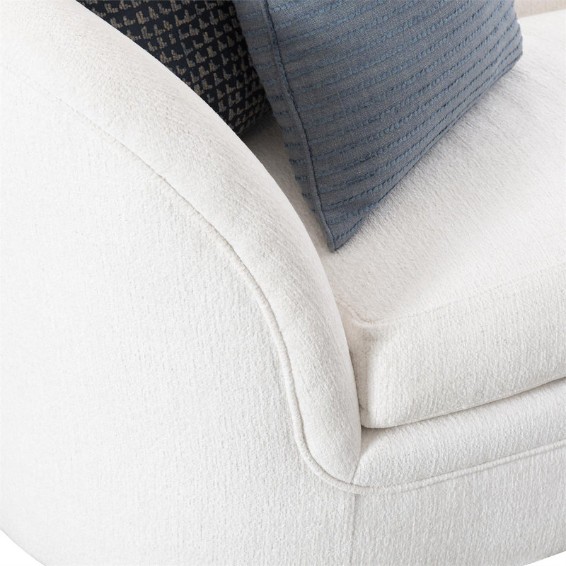 Amara Upholstered 98'' Sofa, Dorado Snow Crypton® Chenille 5558-000