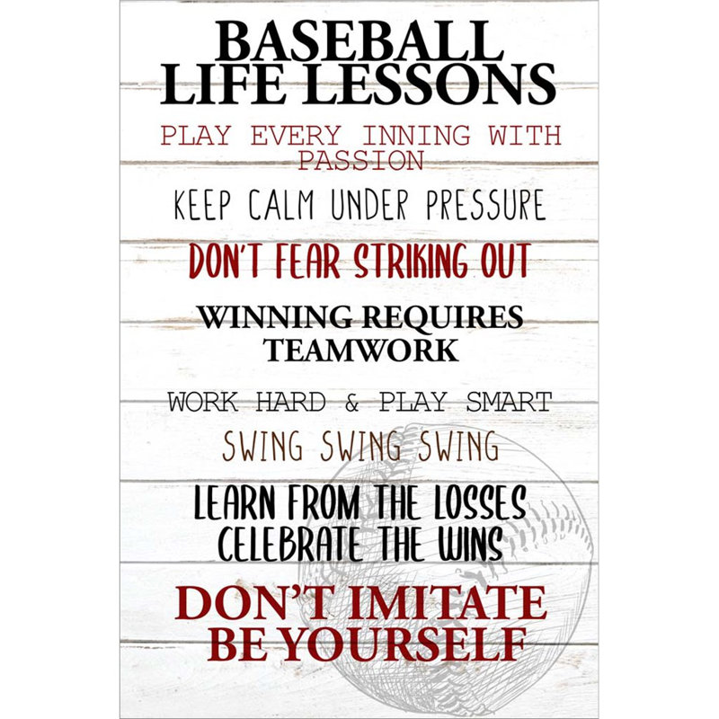 «Baseball Life» par Kimberly Allen, impression sur toile tendue