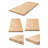 Solid Hevea butcher block workbench