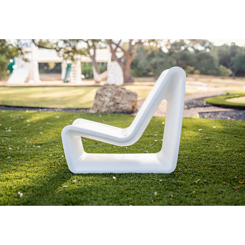 Loop Outdoor Lounge Chair, Highcloud White