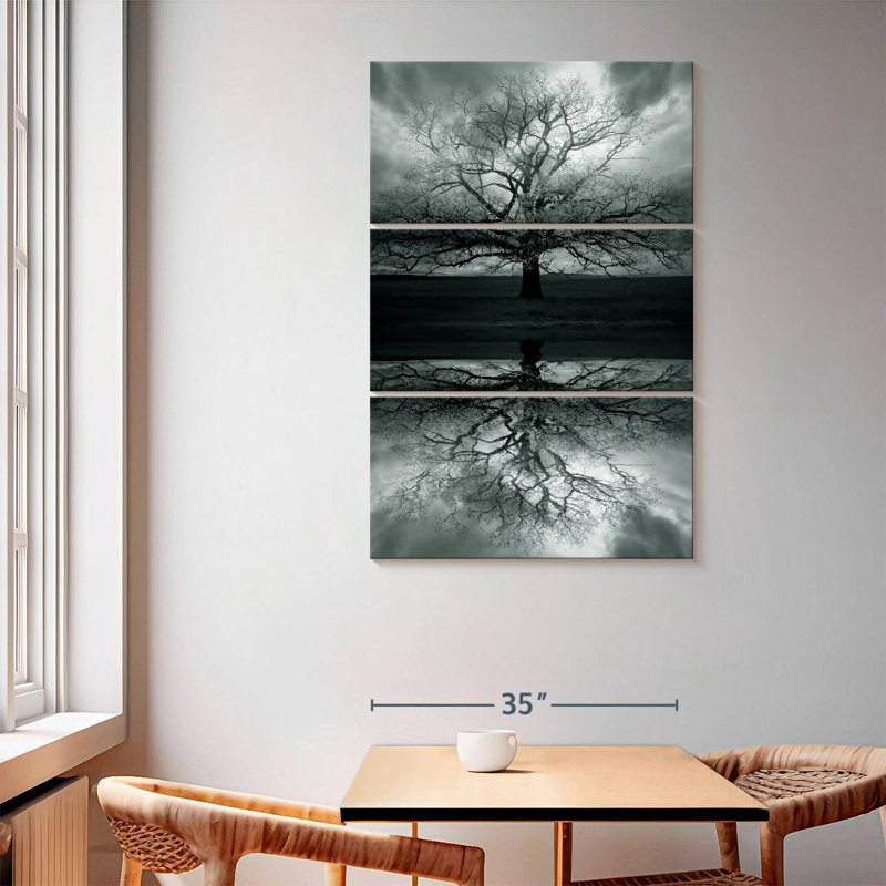 Haunted Tree Reflection, 65" H x 42" W