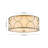 Farmhouse 3-Light Fabric Flush Mount Ceiling Light