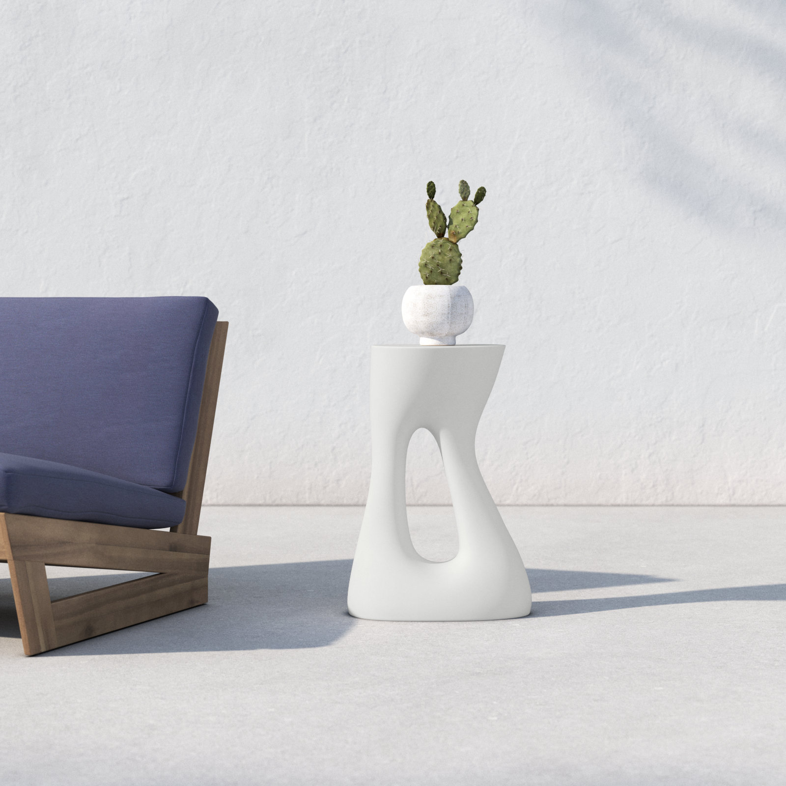 Cointreau 15'' Concrete Outdoor Side Table