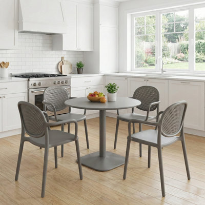4 - Person Steel Dining Set