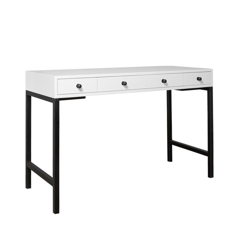 Maple Writing Desk, White