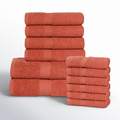 12-Piece Quick-Drying Cotton Towel Set