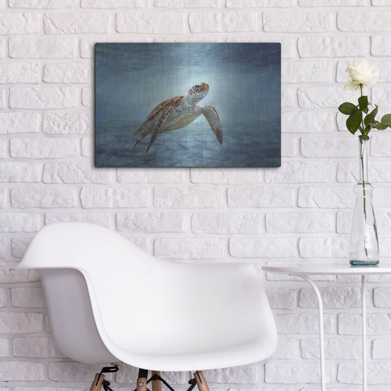«Sea Turtle2» par David Stribble, Luxe Art