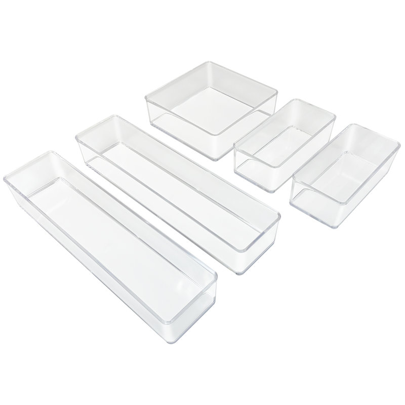 5-Piece Bathroom Vanity Drawer Organizer Set - Thumbnail 2