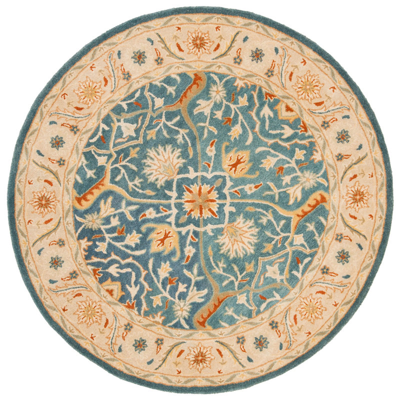 Tapis en laine touffeté à la main Dunbar, Rond 8 pi