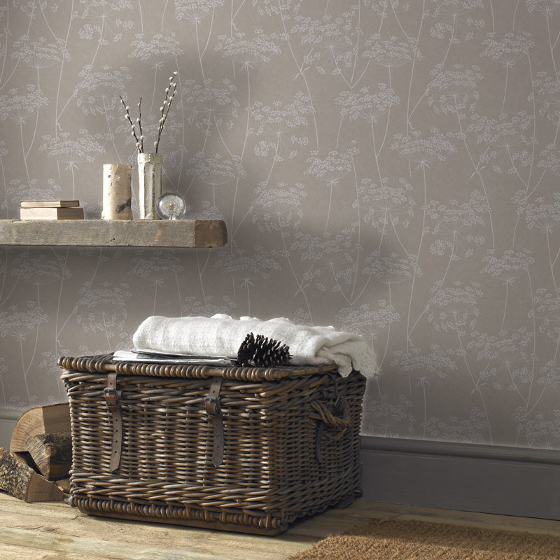 Innocence Superfresco Easy Aura Floral Wallpaper, Taupe