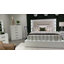 Ensemble coiffeuse Vannida en blanc laiteux