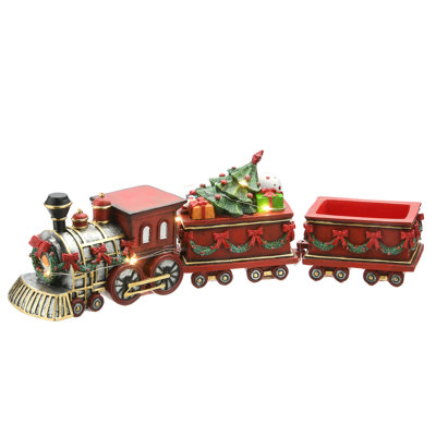 16" Lighted Holiday Train