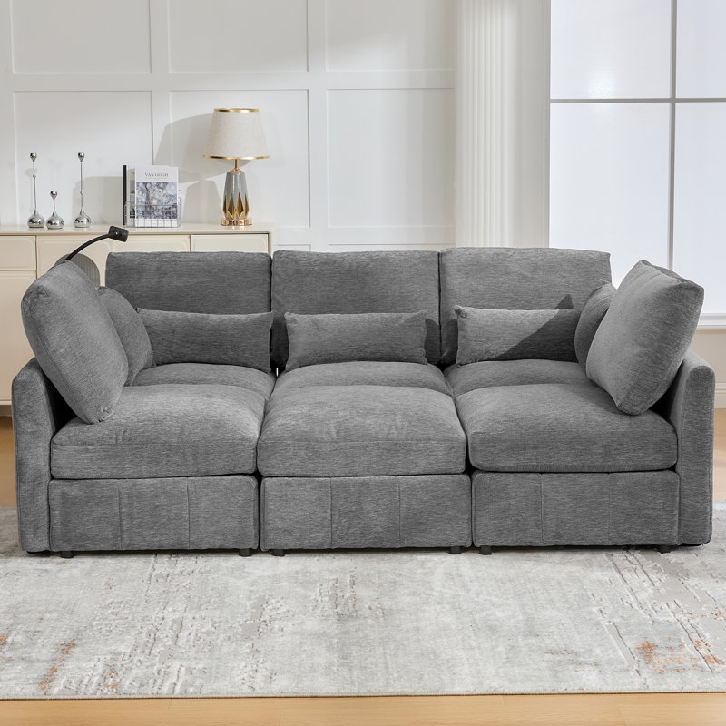 Canapé modulaire Modern, Gris chenille