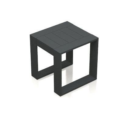 Portal Outdoor Square Side Table, Slate