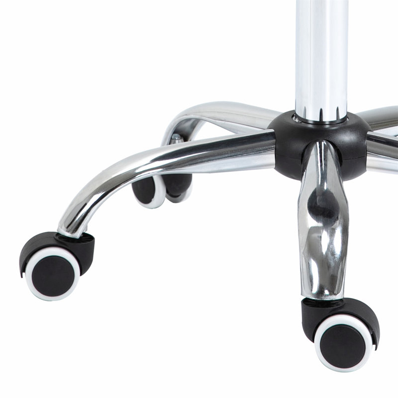 Tabouret à roulettes Makensie, tabouret de spa hydraulique en cuir synthétique, fauteuil médical pivotant