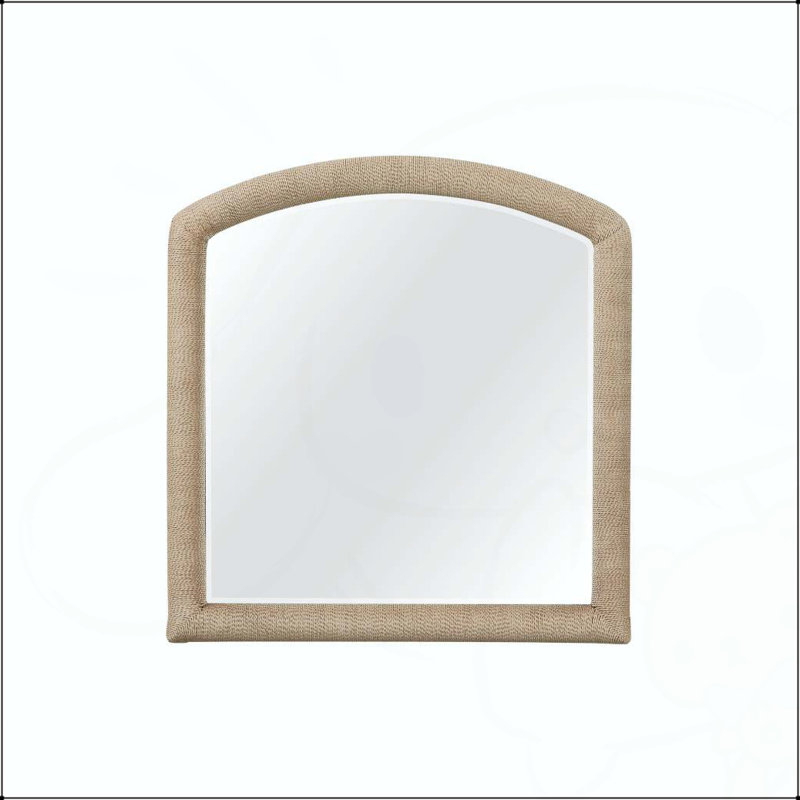 Miroir arqué en corde - Caramel