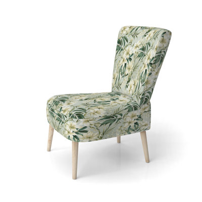 Chaise d'appoint rembourrée en bambou Bamboo Whispers