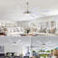  Ventilateur de plafond 72 pouces à 8 pales de style campagne moderne avec lumières et télécommande-908699796