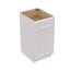 Armoire blanche de style shaker de 15 po avec tiroir à fermeture en douceur et bois massif-129500594