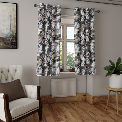 Donnia Polyester Semi-Sheer Curtain Pair -  East Urban Home, B8858F0698674420B326E2CE35E00D0D