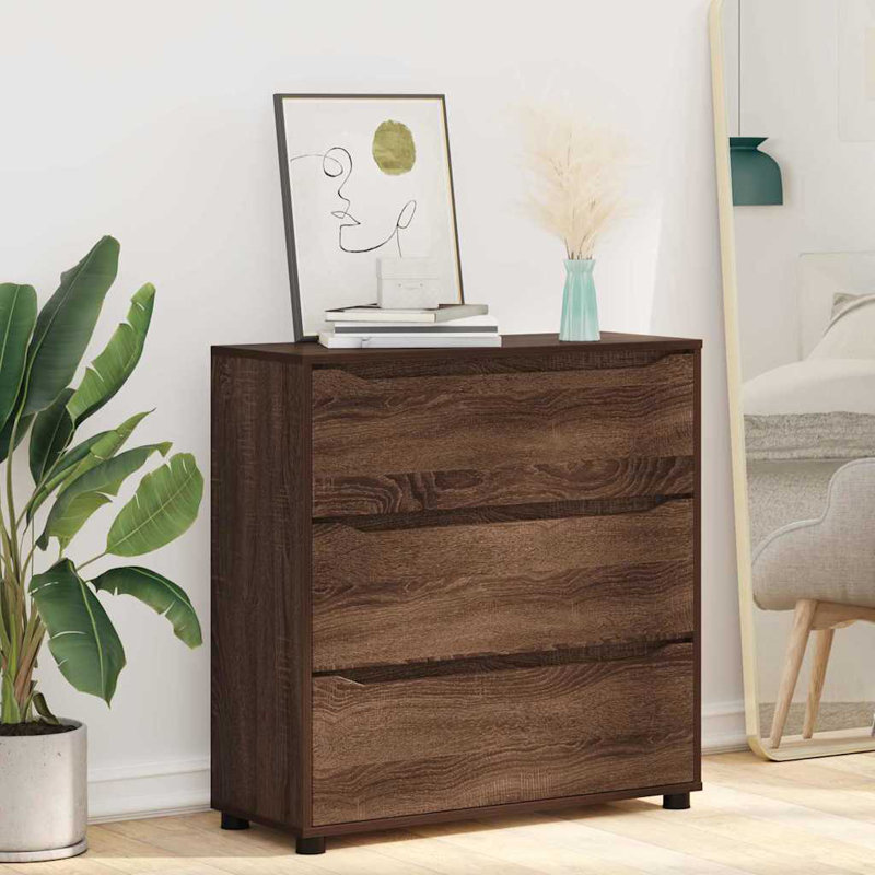 80cm W Chest of Drawers, Brown Oak
