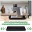Glissière pour appareils électroménagers, plateau coulissant pour cafetière, glissière pour cafetière pour comptoir, glissière à plateau roulant sur 360 ° pour appareils de cuisine, noir-1153574409