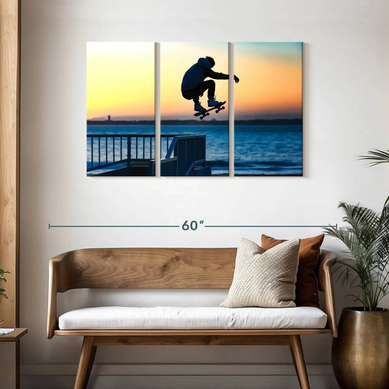 Beachside Skateboard Jump, H 28 po x l 45 po