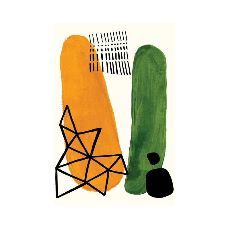 Olive Yellow Ochre Pickles by EnShape - Wrapped Canvas Print, 20.32 cm H x 30.48 cm W