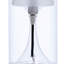 Lampe de table transparente 13 po Sajal